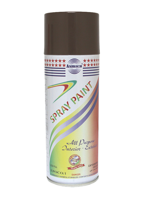 Asmaco Spray Paint, DXB07, 400ml, Brown