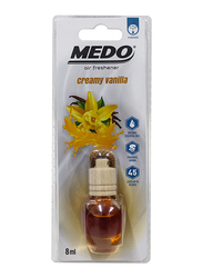 Medo 8ml Creamy Vanilla Car Air Freshener, Brown