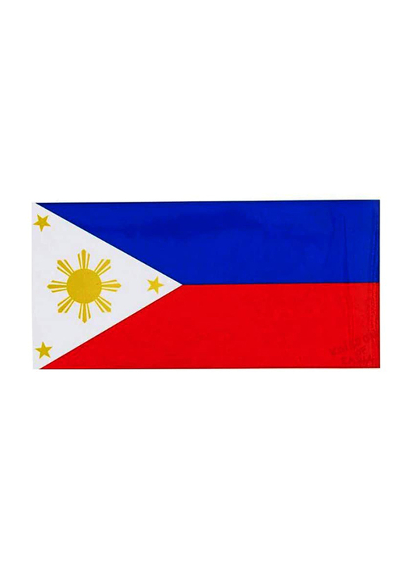Maagen Flag of Philippine Car Sticker, Multicolour
