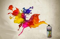 Asmaco Spray Paint, DXB17, 400ml, Yellow