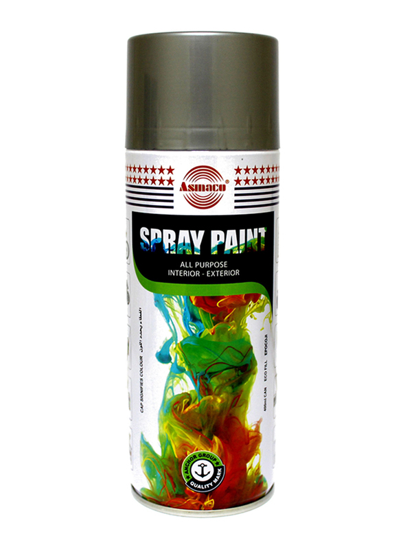 Asmaco Spray Paint, DXB15, 400ml, Silver
