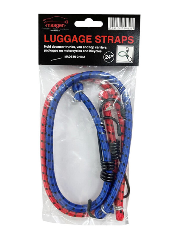 

Maagen Elastic Straps Bungee Cord with Hooks, 24 Inch, 2 Pieces