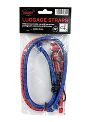 Maagen Elastic Straps Bungee Cord with Hooks, 24 Inch, 2 Pieces
