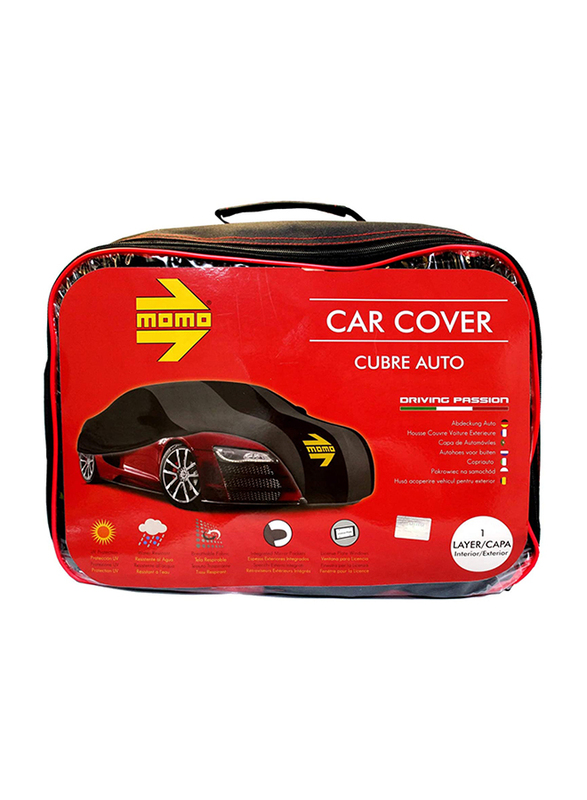 Momo UV Resistant Car Body Cover, XL Size, CC1LXL1, Black/Grey