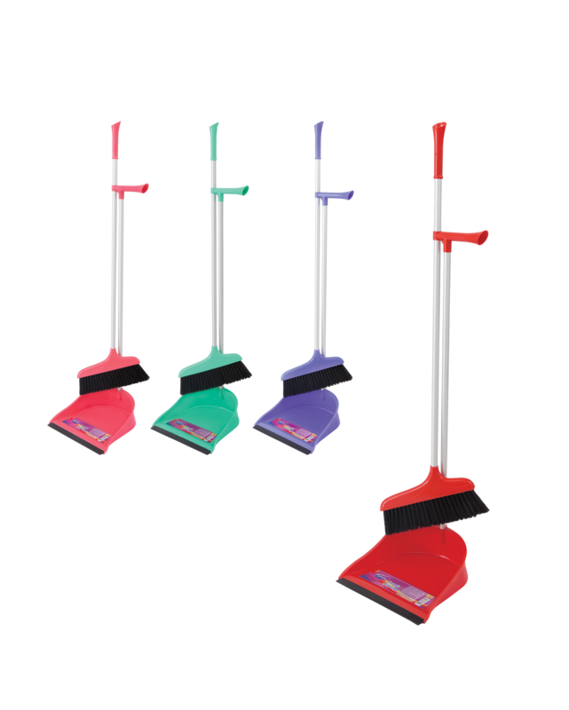 

PAREX BROOM WITH DUSTPAN ASSORTED COLORS