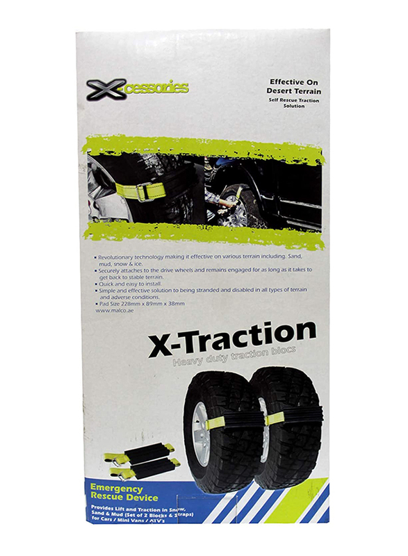 Xcessories X-Traction Heavy Duty Sand Traction Blocs, 1 Pair