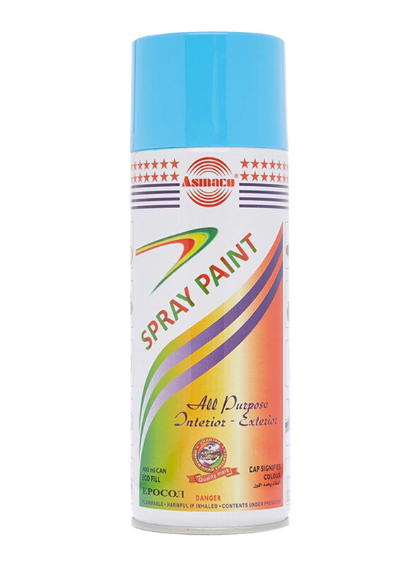 

Asmaco Spray Paint, DXB11, 400ml, Light Blue