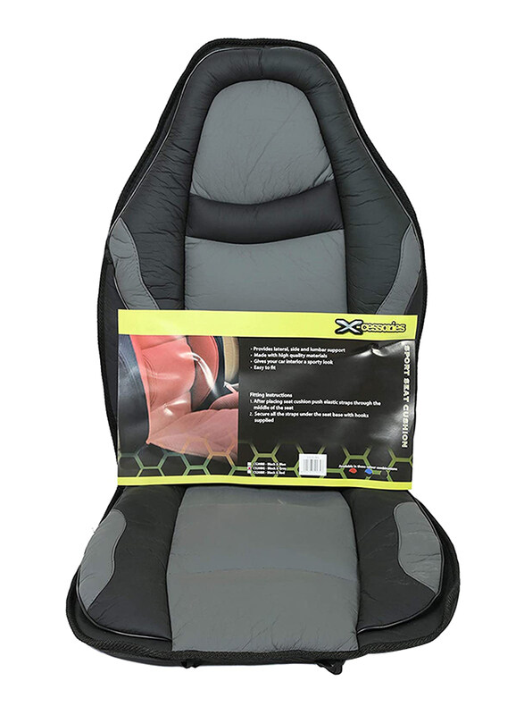 

Xcessories Deluxe Sports Car Seat Cushion, Grey/Black