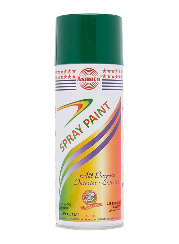 

Asmaco Spray Paint, DXB12, 400ml, Light Green