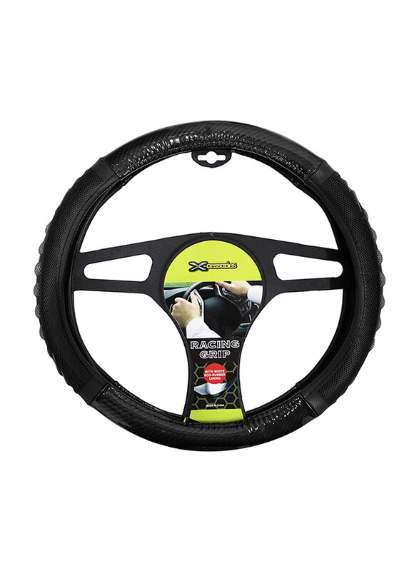 

Xcessories Carbon Steering Cover, 13cm, Black