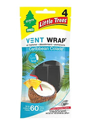 Little Trees Vent Wrap Caribbean Colada Car Air Freshener, CTK-52725, Multicolour