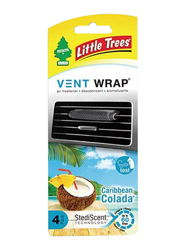 

Little Trees Vent Wrap Caribbean Colada, Black