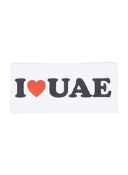 Maagen I Love UAE Car Sticker, Multicolour