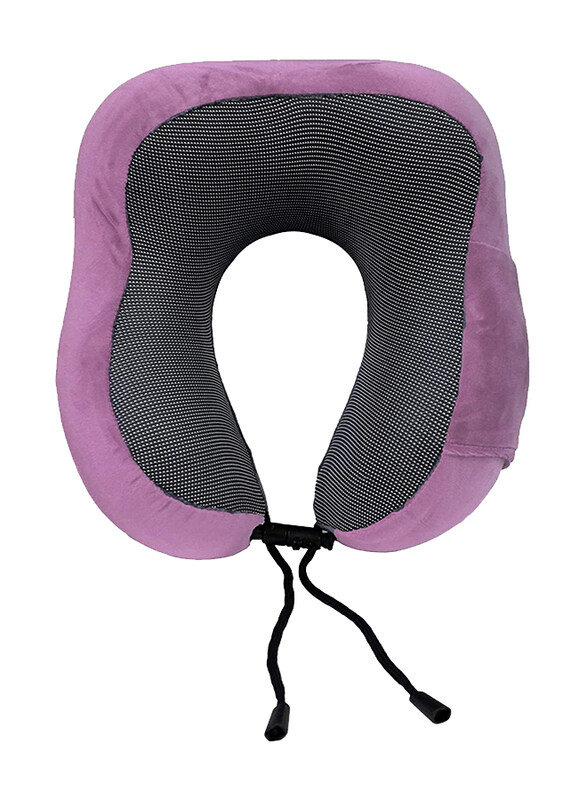 

Maagen Luxurious Foam U-Shaped Neck Support Cushion, Pink/Black