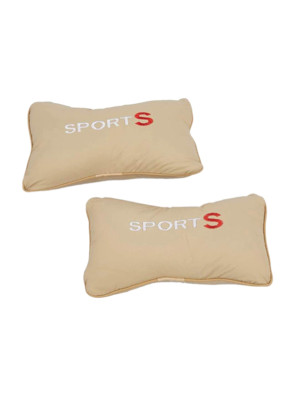 Maagen Sports Pillow, 2 Pieces, Beige