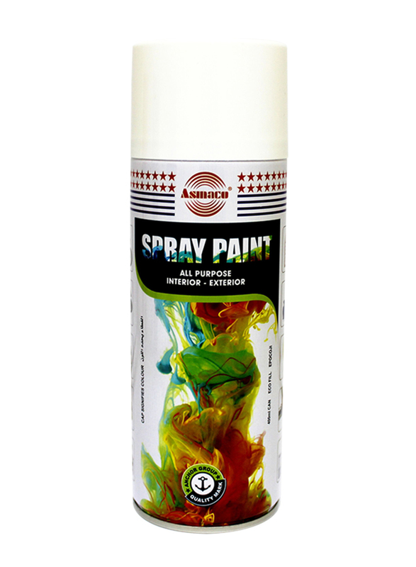 Asmaco Spray Paint, DXB16, 400ml, White