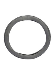 Xcessories Leather Type Wooven Steering Wheel Cover, Grey