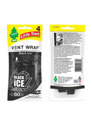 Little Trees Vent Wrap Black Ice Car Air Freshener, Black