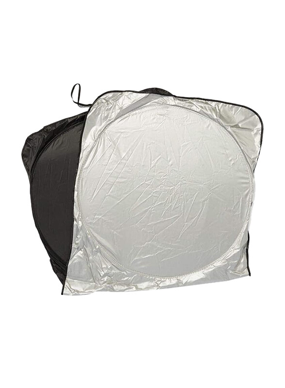 Xcessories Spring Car Sunshade, Silver/Black