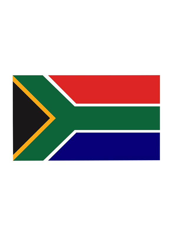 Maagen Flag of South Africa Car Sticker, Multicolour