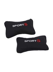 Maagen Sports Pillow, 2 Pieces, Black