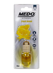 Medo 8ml Fresh Lemon Car Air Freshener, Yellow