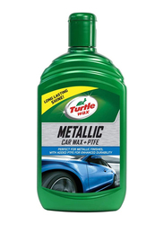 Turtle Wax 500ml Metallic Wax + PTFE Liquid Car Wax Ultra Fine Polish/Leaves No Smears