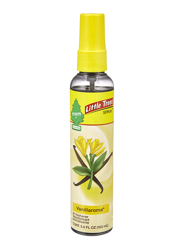 

Little Trees Spray Vanilla Air Freshener, 103ml, Yellow/Black