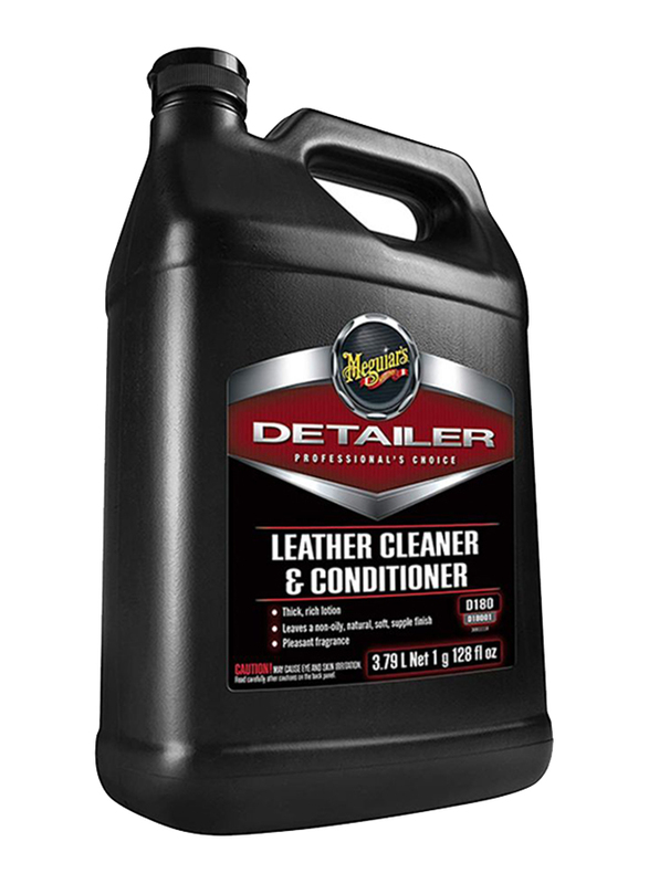 Meguiar's 3.79Ltr Leather Cleaner & Conditioner Detailer, Clear