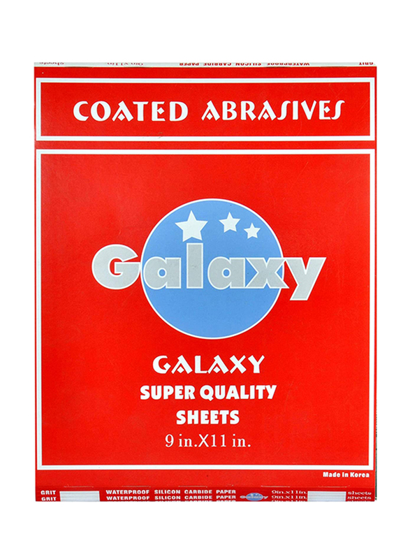 Galaxy 60 Abrasive Paper Sheets, Black