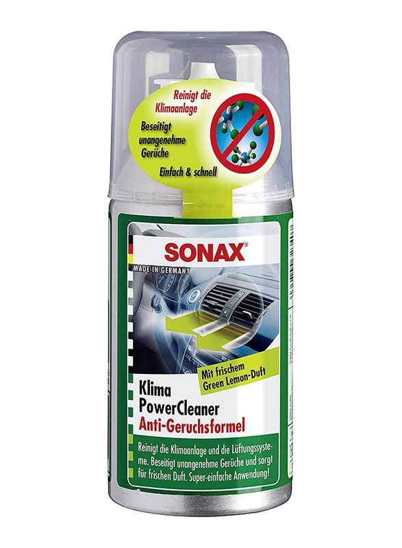 Sonax 100ml Green Lemon Car AC Anti-bacterial Cleaner Spray