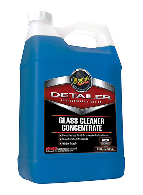 Meguiar's 3.78Ltr Glass Cleaner Concentrate Detailer, Blue