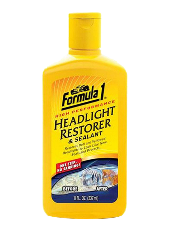 Formula 1 237ml Headlight Restorer and Sealant Polish, Yellow