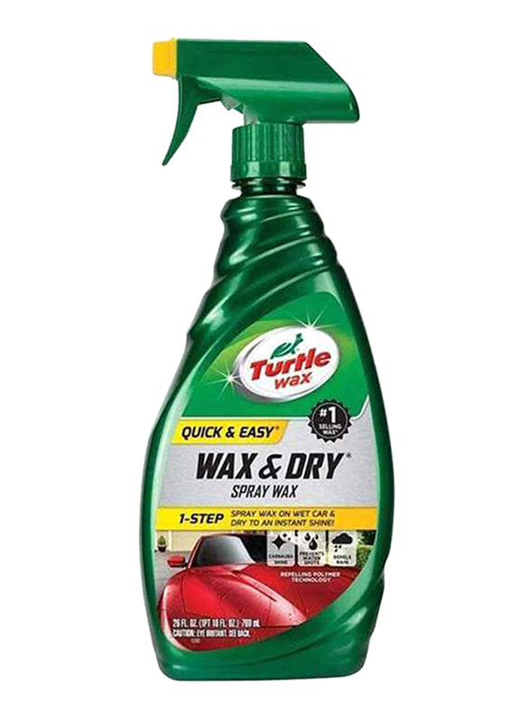 Turtle Wax 769ml Wax & Dry Spray, Green