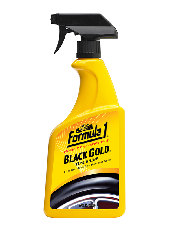 Formula 1 680ml Black Gold Tire Shine Spray, Yellow