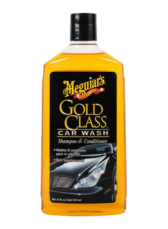 Meguiar's 473ml Gold Class Car Wash, Yellow