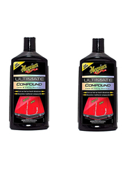 Meguiar's 450ml 2-Piece Ultimate Compound Car Polish, Black