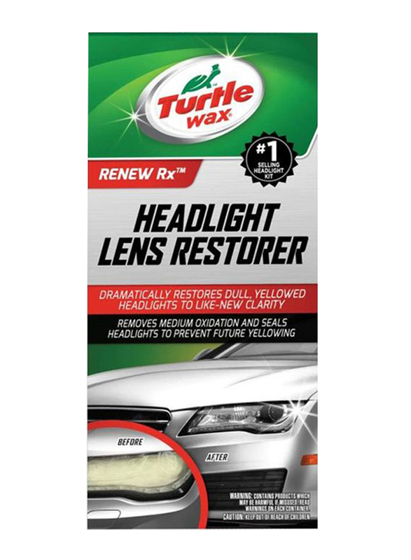 Turtle Wax Renew RX Headlight Lens Restorer Kit, Green