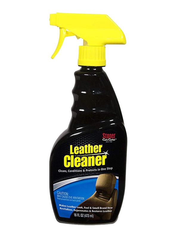 Stoner 473ml Leather Cleaner and Conditioning Polish, 95400, Black