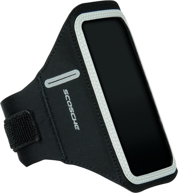 SCOSCHE HFDABXL SoundKase XL Ultra-Light Sport Armband Cell Phone Case, Black/Gray