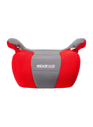Sparco F100K Booster Seat, Red/Grey