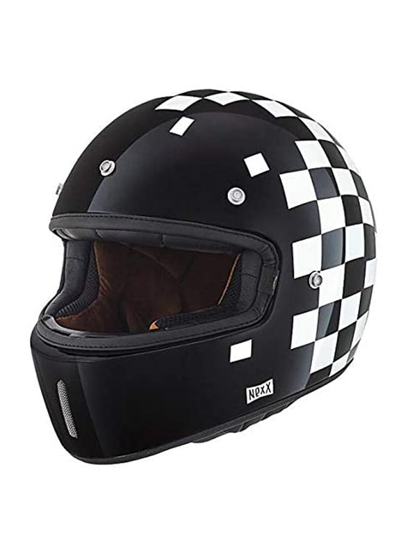 Nexx X-G100 Speed King Helmet, Large, Black/White