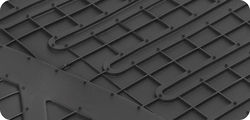 Sparco PVC + Polyester Car Floor Mat Set, Universal Size, 4 Pieces, Black