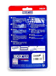 Sparco Corsa Emblem Sticker, Silver/Black