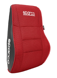 Sparco Mesh Fabric Memory Foam Lumbar Support, Red