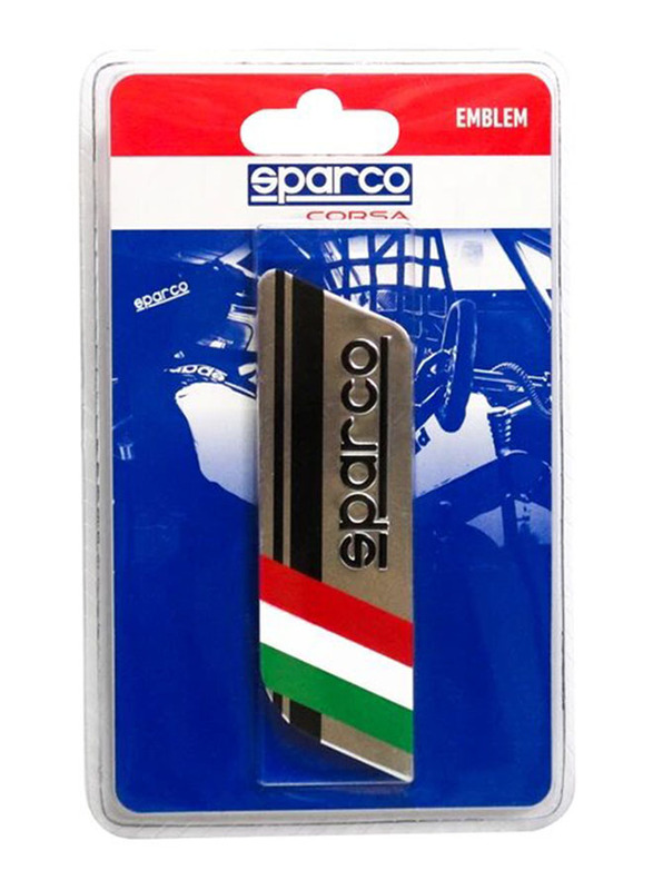 Sparco Italian Corsa Emblem Sticker, SPC4205, Multicolor
