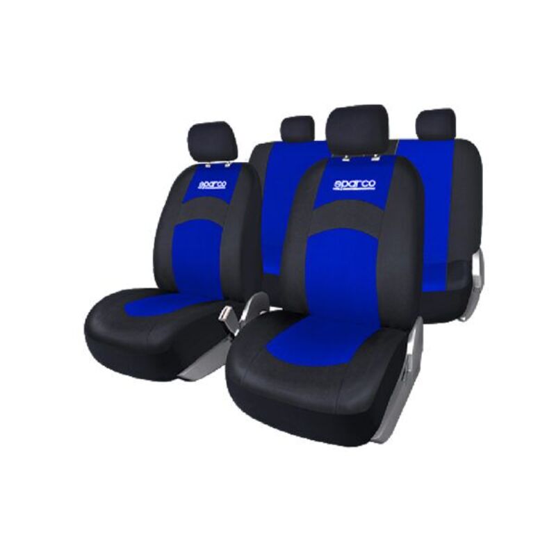 Sparco Universal Seat Cover Polyester + Black/ Blue PVC Bag + Color Card