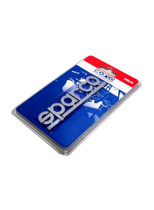Sparco 3D Corsa Emblem Sticker, Silver