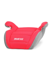 Sparco F100K Booster Seat, Grey/Red