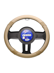Sparco Universal Suede/Leather Steering Wheel Cover, 38cm, Beige